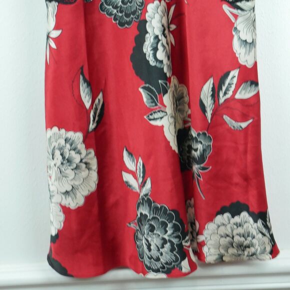 Apt 9 Small Slipdress Babydoll Red Floral Lace Satin Grunge Boho Coquette Vamp - Picture 3 of 5